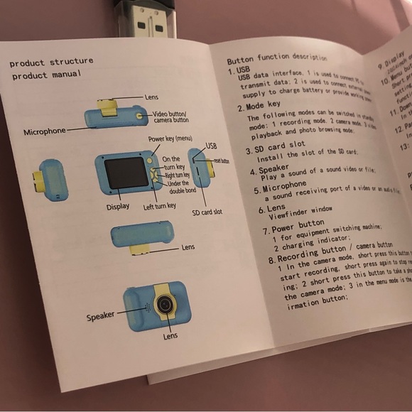 SALE ❗️3.5 inch Digital Camera for Kids Toy Gift 12MP 1080P Video Camera - Picture 6 of 10